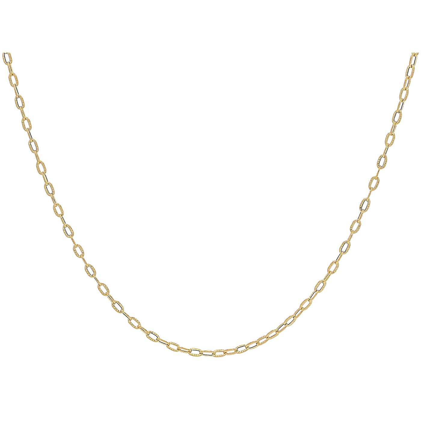 Sun Chain Necklace In Solid 14K Gold 16 Inches